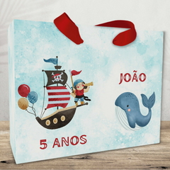 Sacola para Lembrancinha de festa Infantil tema Pirata - pacote com 10 unidades - comprar online