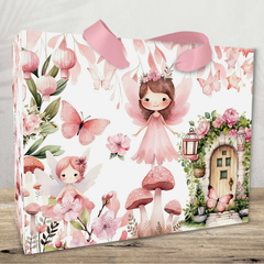 Sacolinha Personalizada para Lembrancinhas tema Jardim das Fadas - pacote com 10 unidades na internet