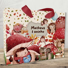 Sacolinha Personalizada Bosque Encantado Menino - pacote com 10 unidades - comprar online