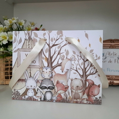 Sacolinha Personalizada Bosque Encantado Menina - pacote com 10 unidades - comprar online
