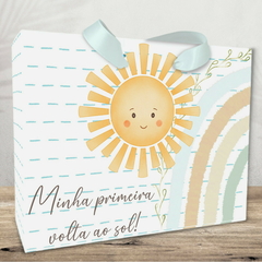 Sacolinha Personalizada para Festa Infantil tema 1a Volta ao Sol - pacote com 10 unidades