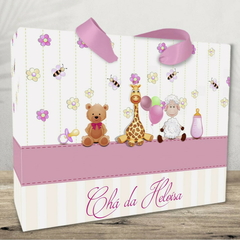 Sacolinha para Lembrancinhas Cha de Bebe Menina - pacote com 10 unidades - comprar online