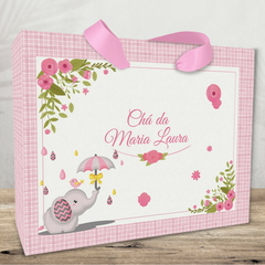 Sacolinha para Lembrancinhas Cha de Bebe Menina - pacote com 10 unidades - comprar online