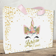 Sacolinha Personalizada para Festas Infantis tema Unicornio - pacote com 10 unidades - comprar online