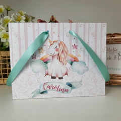 Sacolinha Personalizada para Festas Infantis tema Unicornio Baby - pacote com 10 unidades na internet