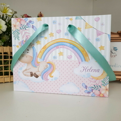 Sacolinha Personalizada para Festas Infantis tema Unicornio - pacote com 10 unidades na internet