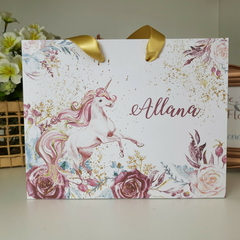 Sacolinha Personalizada para Festas Infantis tema Unicornio - pacote com 10 unidades - comprar online