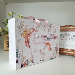 Sacolinha Personalizada para Festas Infantis tema Unicornio - pacote com 10 unidades na internet