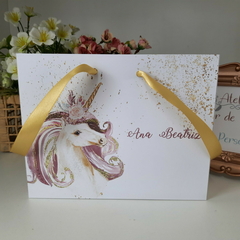 Sacolinha Personalizada para Festas Infantis tema Unicornio - pacote com 10 unidades - comprar online