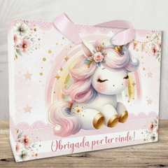 Sacolinha Personalizada para Festas Infantis tema Unicornio Baby - pacote com 10 unidades na internet
