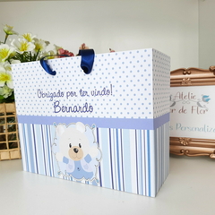 Sacola Personalizada para Lembrancinhas tema Ursinho - pacote com 10 unidades - Atelie Cor de Flor