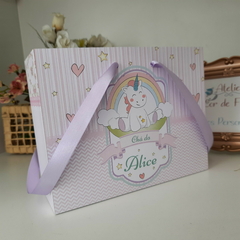 Sacolinha Personalizada para Festas Infantis tema Unicornio - pacote com 10 unidades na internet