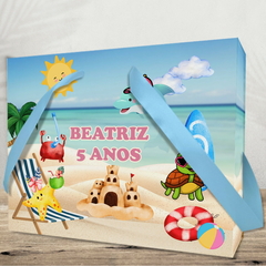 Sacolinha para Lembrancinha de Festa Infantil tema Praia - pacote com 10 unidades - comprar online