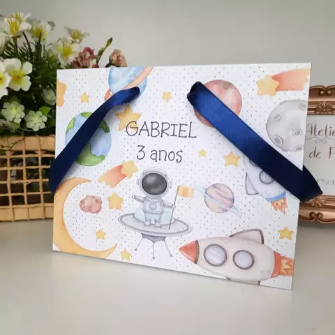 *Sacolinha Personalizada Infantil festa Astronauta - 10 unidades - comprar online