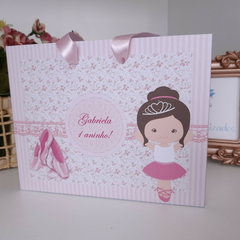 Sacolinha Personalizada para Festa Infantil tema Bailarina - pacote com 10 unidades na internet