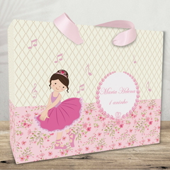 Sacolinha Personalizada para Festa Infantil tema Bailarina - pacote com 10 unidades - comprar online