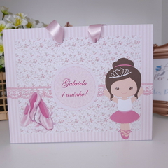 Sacolinha Personalizada para Festa Infantil tema Bailarina - pacote com 10 unidades - comprar online