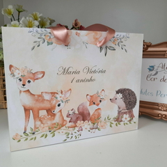 Sacolinha Personalizada Infantil tema Bichinhos do Bosque Encantado - pacote com 10 unidades - comprar online