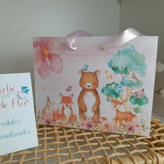 Sacolinha Personalizada Infantil tema Bichinhos do Bosque Encantado - pacote com 10 unidades na internet