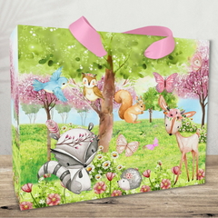 Sacolinha Personalizada tema Bichinhos do Bosque - pacote com 10 unidades na internet