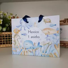 Sacolinha para Lembrancinhas tema Fundo do Mar - pacote com 10 unidades - comprar online