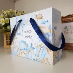 Sacolinha para Lembrancinhas tema Fundo do Mar - pacote com 10 unidades na internet