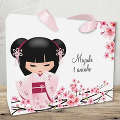 Sacola Personalizada para Lembrancinha tema Kokeshi - pacote com 10 unidades - comprar online
