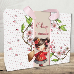 Sacola Personalizada para Lembrancinha tema Kokeshi - pacote com 10 unidades - comprar online
