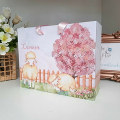 Sacola Personalizada para Lembrancinha tema Ovelhinha - pacote com 10 unidades - comprar online