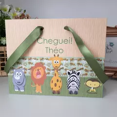 Sacolinha para Lembrancinha de Nascimento Safari Baby - pacote com 10 unidades - comprar online