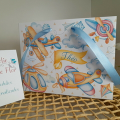 Sacolinha Personalizada para Festa Infantil tema Aviões - pacote com 10 unidades - comprar online