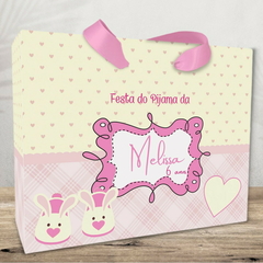 sacola personalizada para lembrancinhas festa do pijama
