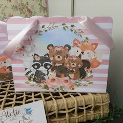 Sacolinha Personalizada tema Bichinhos do Bosque Baby - pacote com 10 unidades - loja online