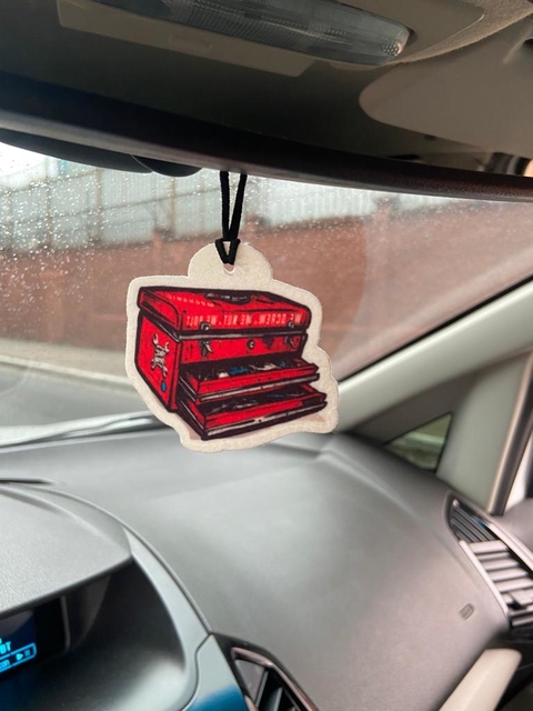 Aromatizante Caixa Ferrament(Carro e Guarda-Roupa)