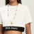 Crop Palm Angels Classic Logo Tape Tee 'Off White/Black'