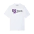 Camiseta Palm Angels Aspen Heart Sprayed Tee 'White/Purple'