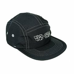 Boné Trip Side Five Panel Aba Flexível Tag Risca Giz - Preto - comprar online