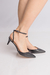 Scarpin salto médio com fivela lateral - loja online