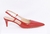Scarpin verniz salto médio vermelho - loja online
