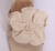 Sandalia salto alto bloco com flor - Lud Maia