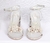 Salto bloco alto com flores de strass - comprar online