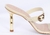 Mule em couro salto alto bambu com fivelas - comprar online