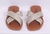 Rasteiras com tiras cruzadas de strass - comprar online