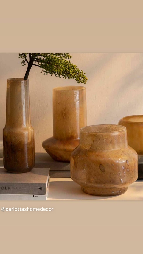 VASO DECORATIVO MARROM