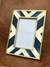 PORTA RETRATO AZUL E OFF WHITE - Carlotta's Home Decor
