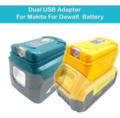 Adaptador Dewalt Led + Usb Doble Carga Normal - FVA - Fvaelectrics