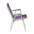 Kit 4 Cadeira de Praia Camping Alumínio Samoa Roxo Tramontina na internet
