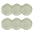 Conjunto 6 Pratos de Sobremesa 21,5 cm Ryo Bambu Porcelana Oxford