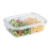 KIT 6 Pote Vidro Hermético Grande 1000ml com Divisória Mor - Wala Place