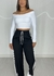 CALÇA PANTALONA LISTRAS LATERAL - Morena Rara